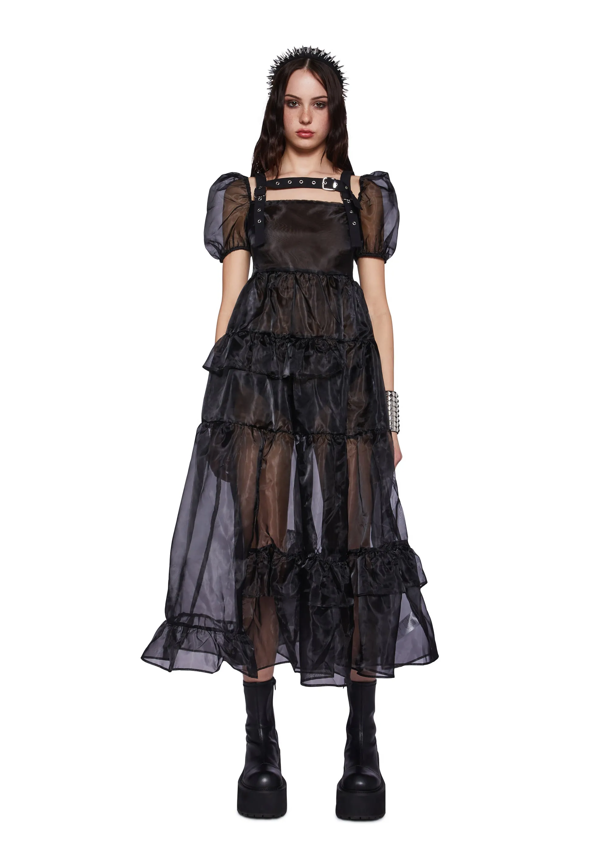 Damsal Organza Maxi Dress sold by Dolls Kill