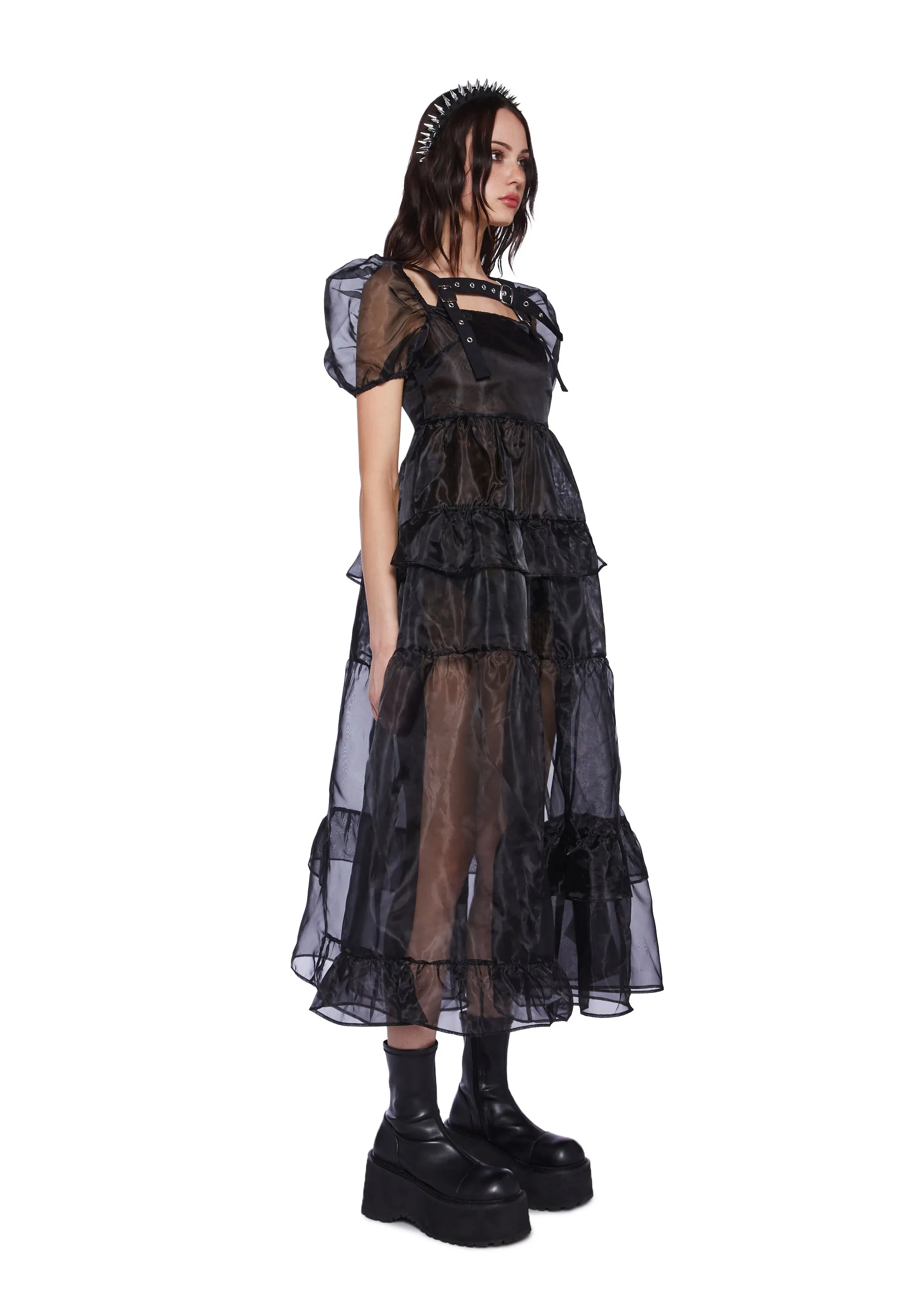 Damsal Organza Maxi Dress sold by Dolls Kill product image thumbnail 3