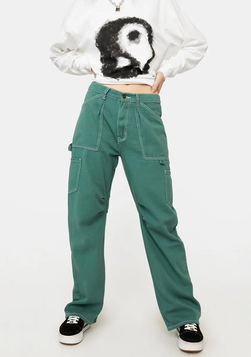 Green Miami Vice Pants sold by Dolls Kill