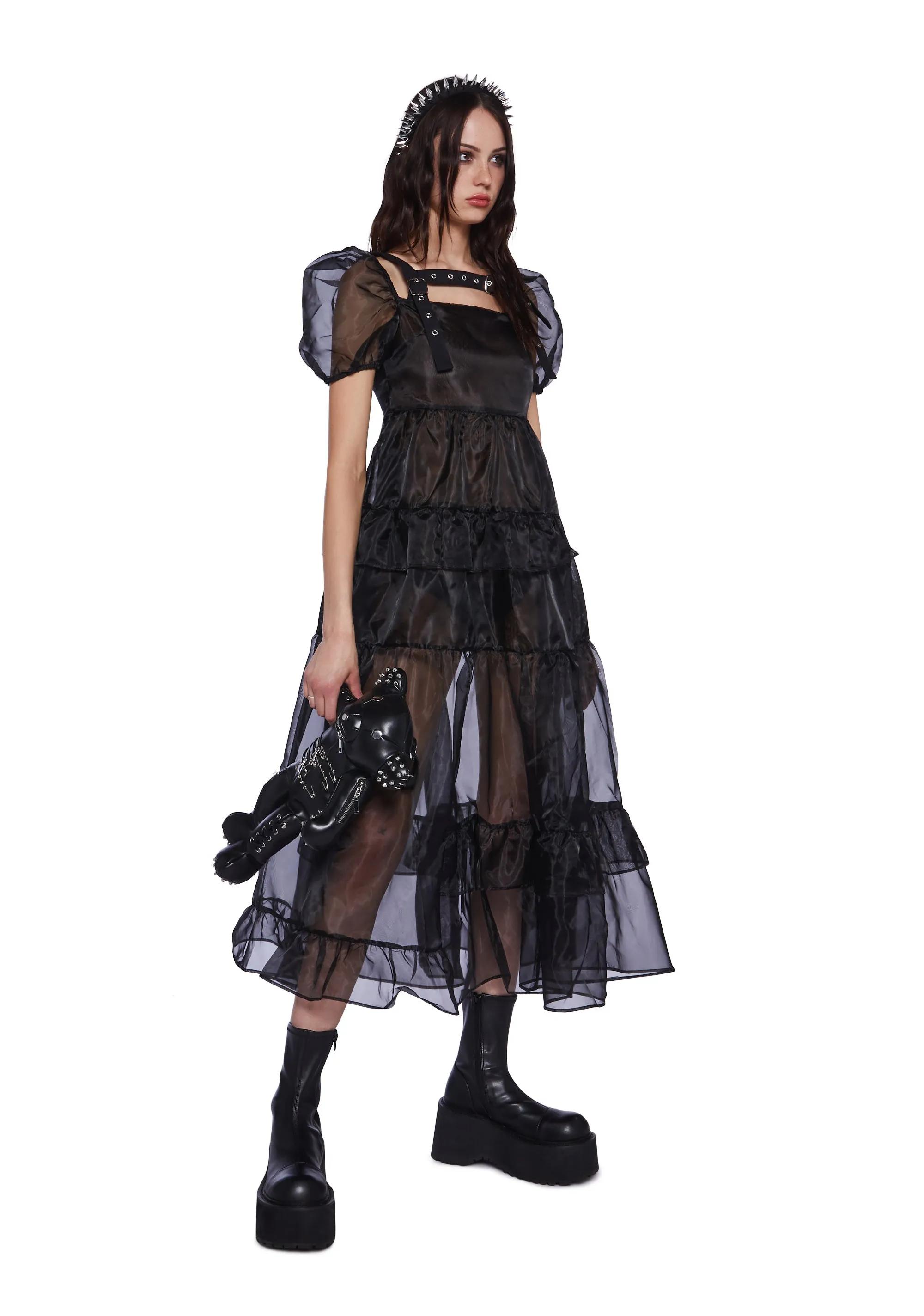Damsal Organza Maxi Dress sold by Dolls Kill product image thumbnail 5