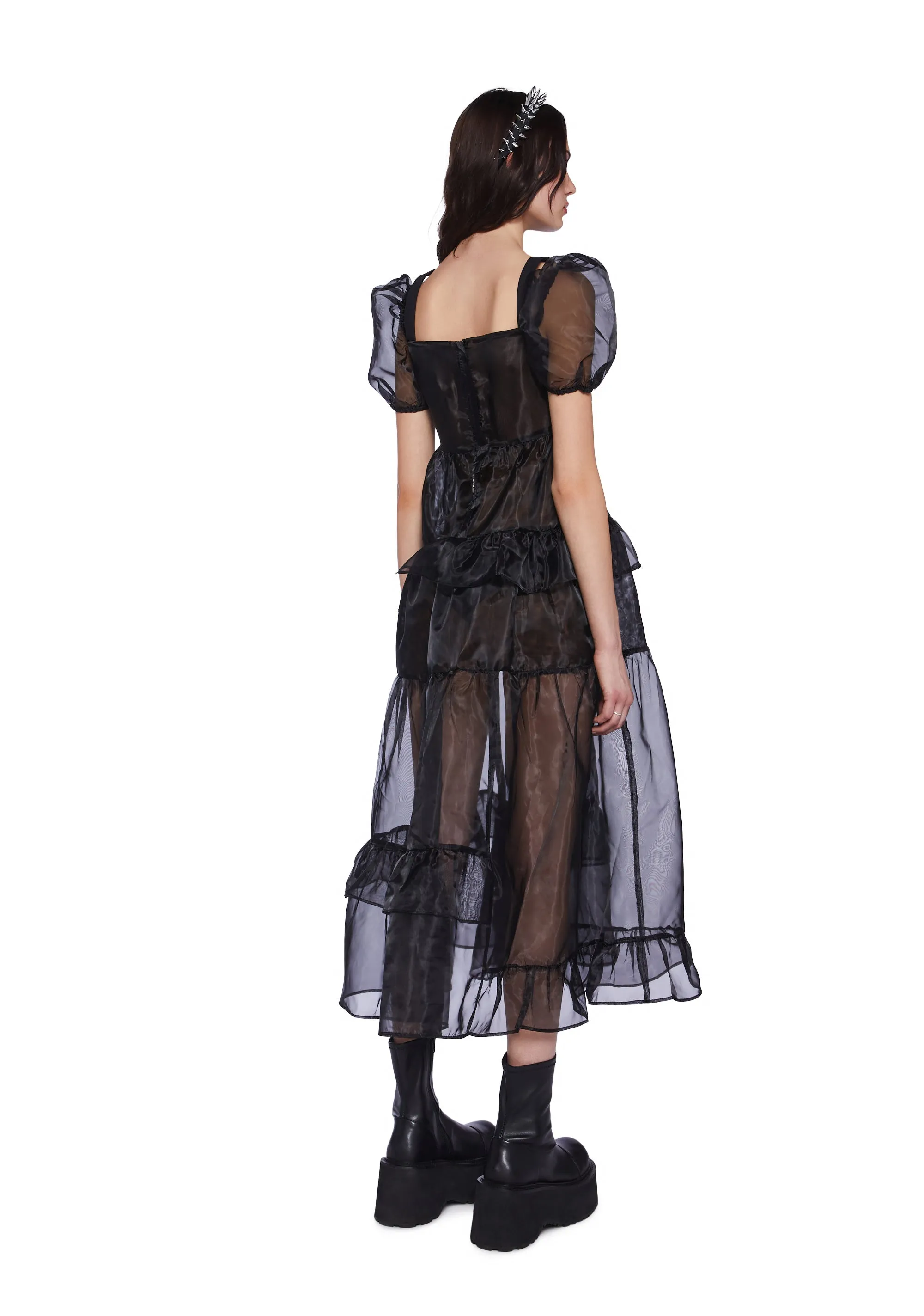 Damsal Organza Maxi Dress sold by Dolls Kill product image thumbnail 4