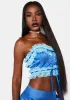 Got Chemistry Satin Crop Top sold by Dolls Kill