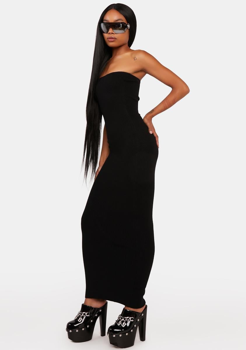 Paola Knitted Maxi Dress sold by Dolls Kill