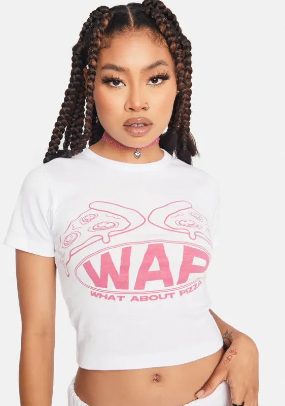What About Pizza Graphic Tee sold by Dolls Kill