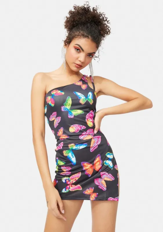 Magic Haven Butterfly Mini Dress sold by Dolls Kill