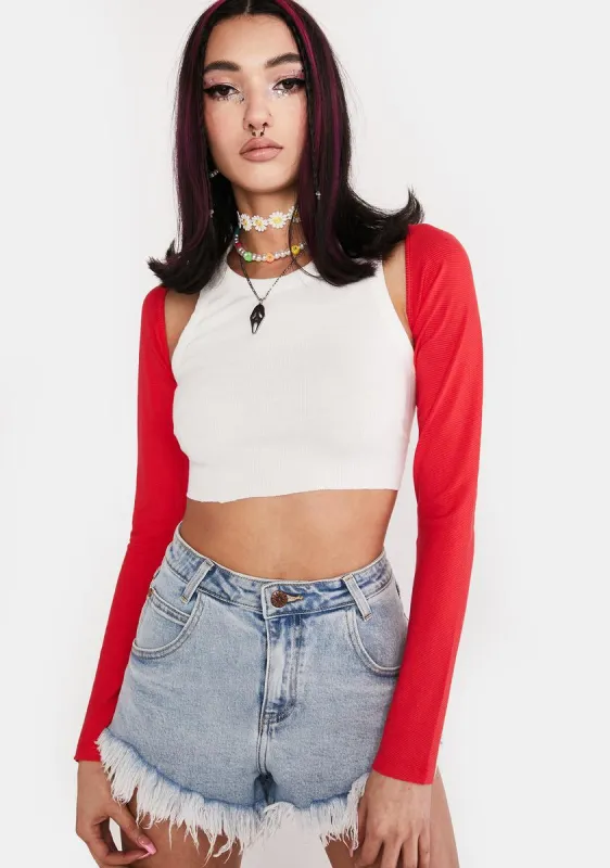 Style Star Long Sleeve Shrug sold by Dolls Kill