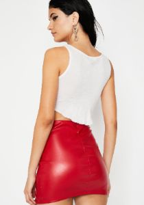 Cherry Play It Cool Mini Skirt sold by Dolls Kill