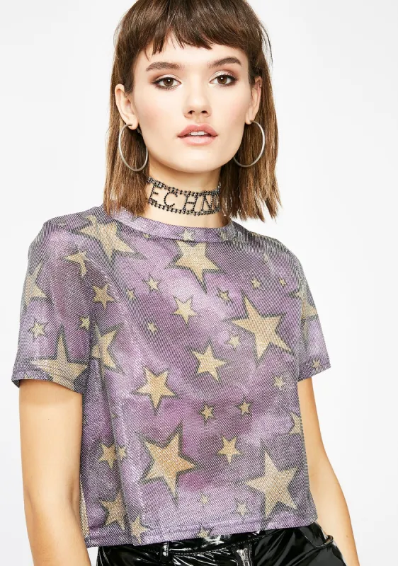 Starry Surprise Crop Top sold by Dolls Kill