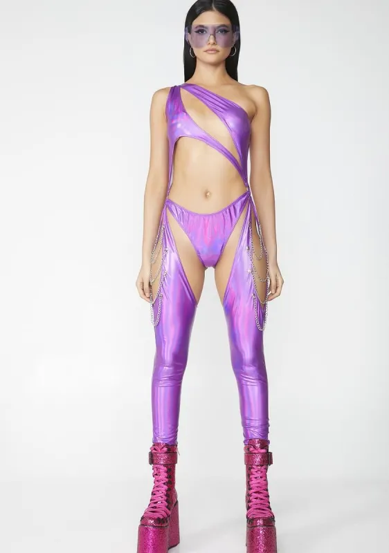 Fairy Prism Moonwalk Cut-Out Catsuit sold by Dolls Kill