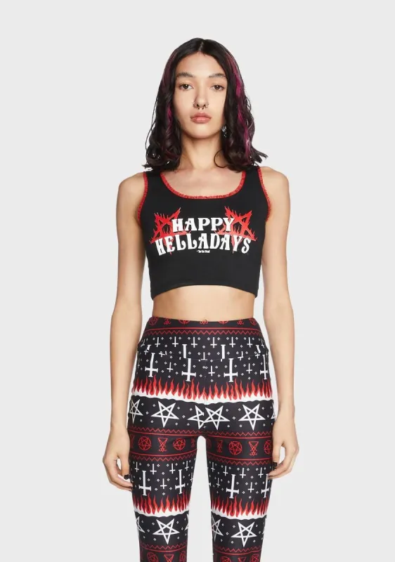 Happy Helladays Tank Top sold by Dolls Kill