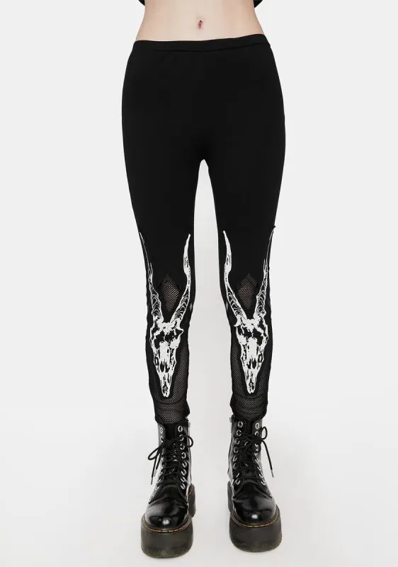 Baphomet Leggings sold by Dolls Kill