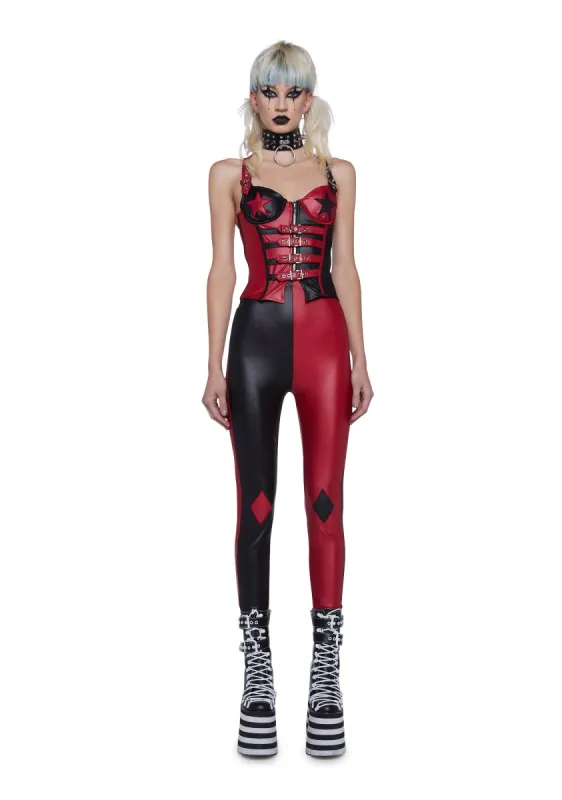 Eerie Harlequin Costume Set sold by Dolls Kill