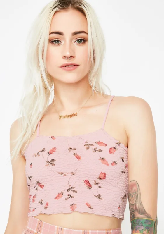 Miss Bloomin' Bish Floral Top sold by Dolls Kill