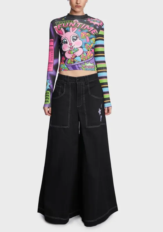 Twilight As My Guide Wide Leg Pants sold by Dolls Kill
