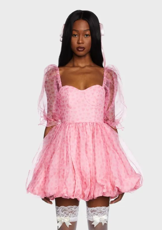 Mon Amour Puffball Mini Dress sold by Dolls Kill
