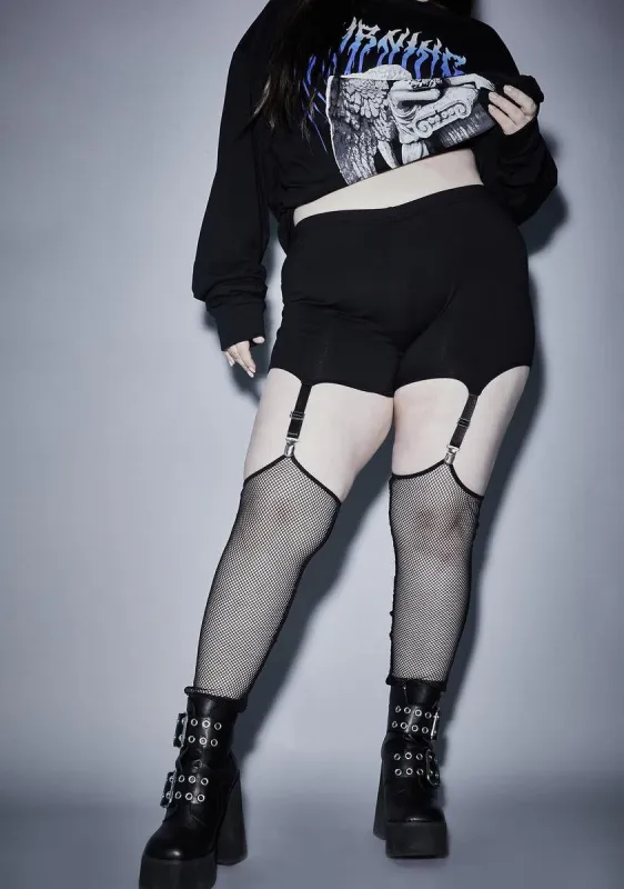 Forever Lost In The Void Garter Leggings sold by Dolls Kill