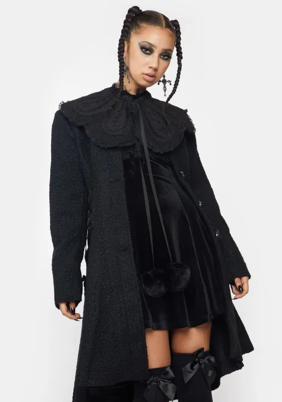 Punk Casual Mid Length Coat sold by Dolls Kill