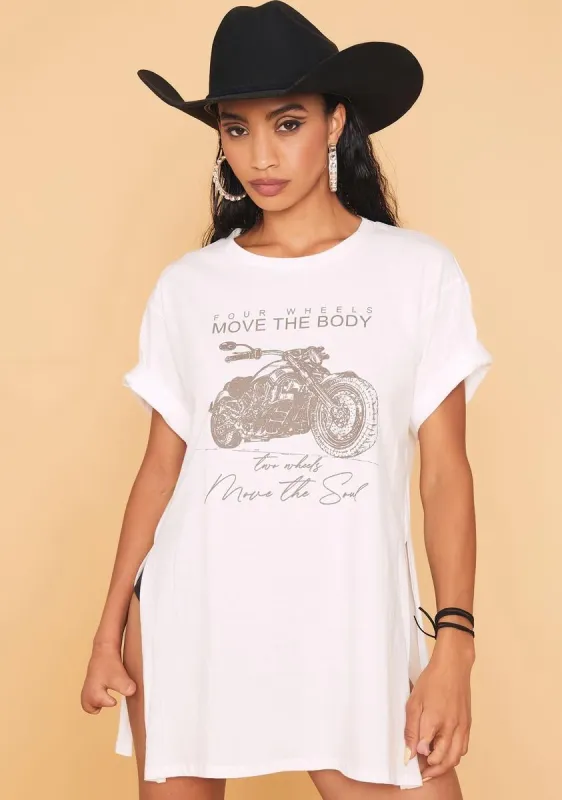 Biker Babe Graphic Tee sold by Dolls Kill