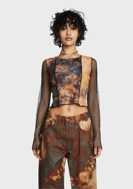 Scarlet Destination Anywhere Brocade Tank sold by Dolls Kill