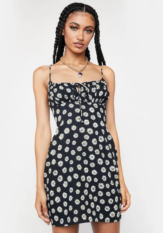 Grunge Daisy Black Mala Mini Dress sold by Dolls Kill