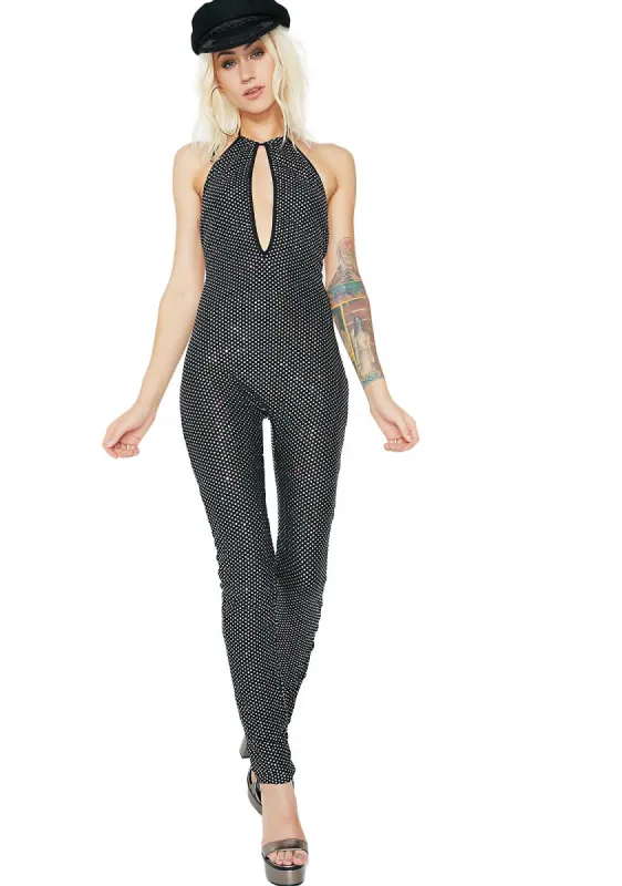 Diamonte Plunge Catsuit sold by Dolls Kill
