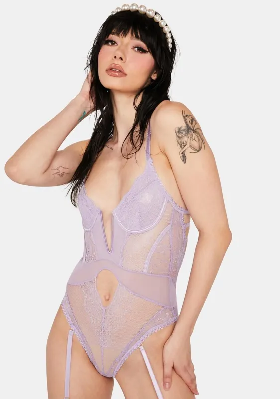 Like A Dream Lace Teddy sold by Dolls Kill