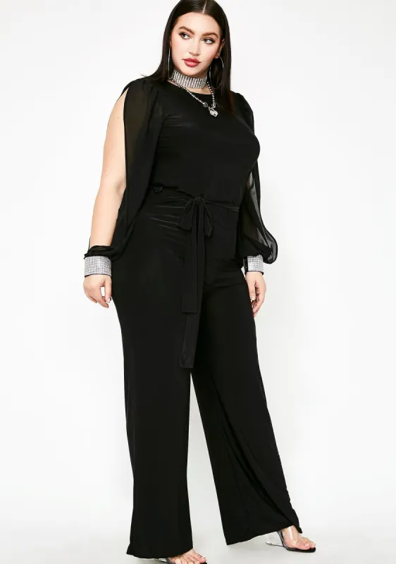 Sophisticated Ladies Wide Leg Jumpsuit sold by Dolls Kill
