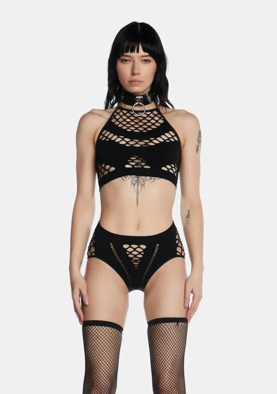 Kiss Me Well Lingerie Set sold by Dolls Kill