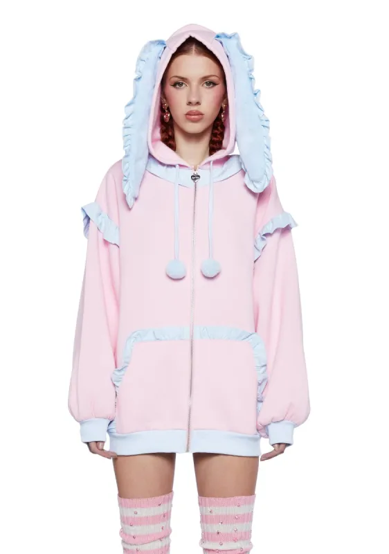 Ear-resistible Whispers Oversized Hoodie sold by Dolls Kill