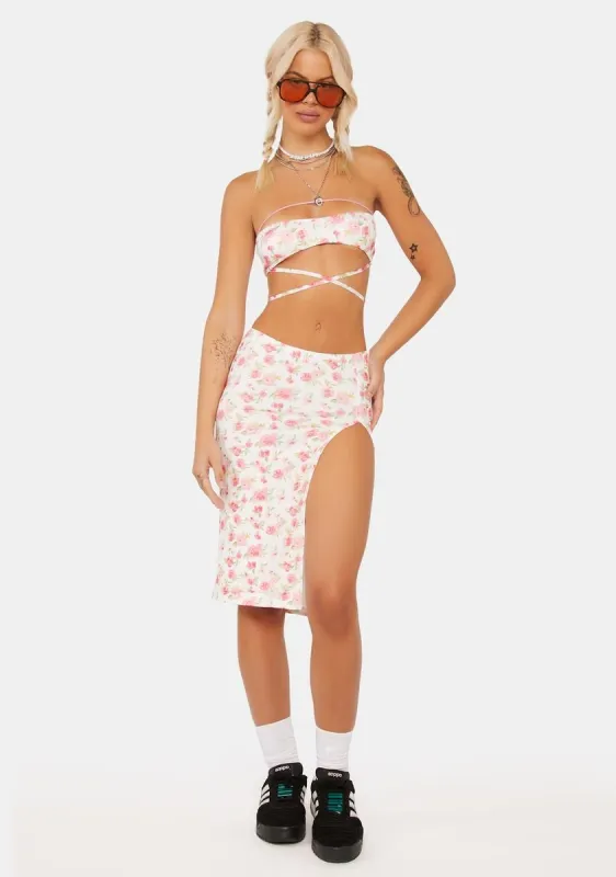 Better Bloom Midi Skirt Set sold by Dolls Kill