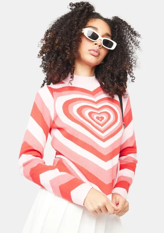 Sweet Facts Of Life Heart Sweater sold by Dolls Kill