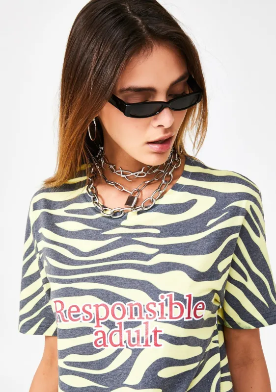 Responsible Adult Graphic Tee sold by Dolls Kill