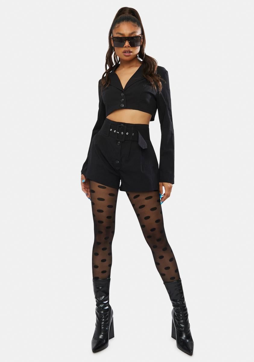 Night Downtown Diaries Blazer And Shorts Set sold by Dolls Kill product image thumbnail 3