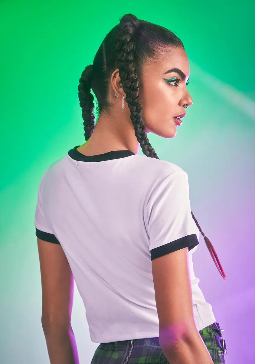 Closer To The Sun Ringer Tee sold by Dolls Kill product image thumbnail 4