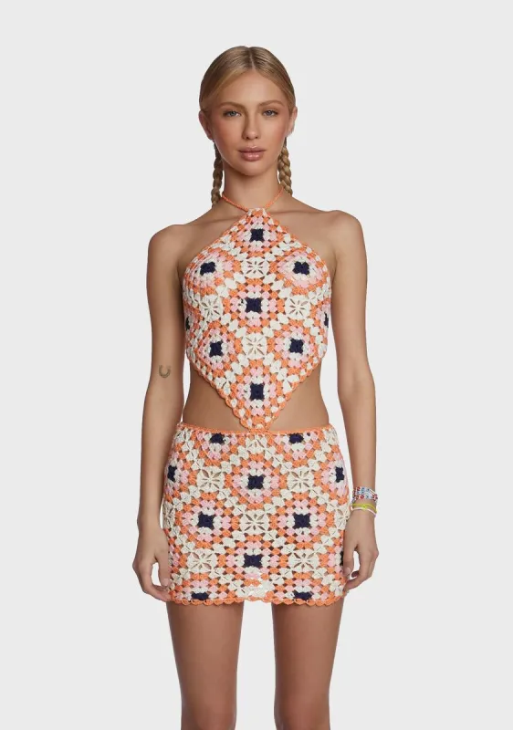 Make Things Beautiful Crochet Dress sold by Dolls Kill