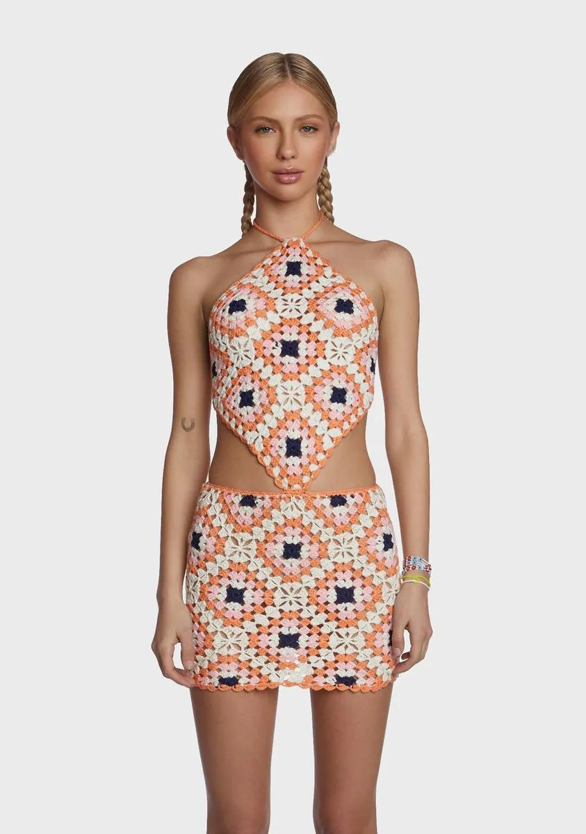 Make Things Beautiful Crochet Dress sold by Dolls Kill