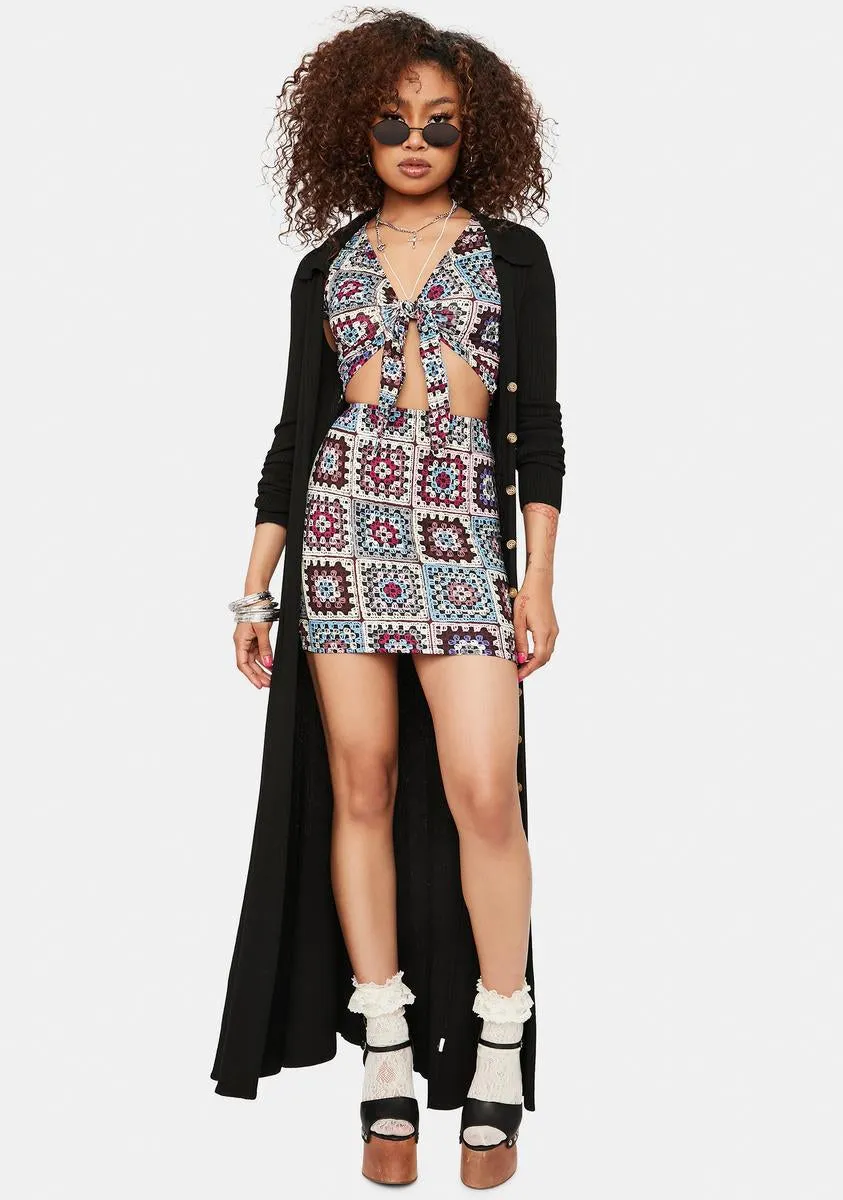 Dreams Of The Bohemian Patchwork Skirt Set sold by Dolls Kill product image thumbnail 3