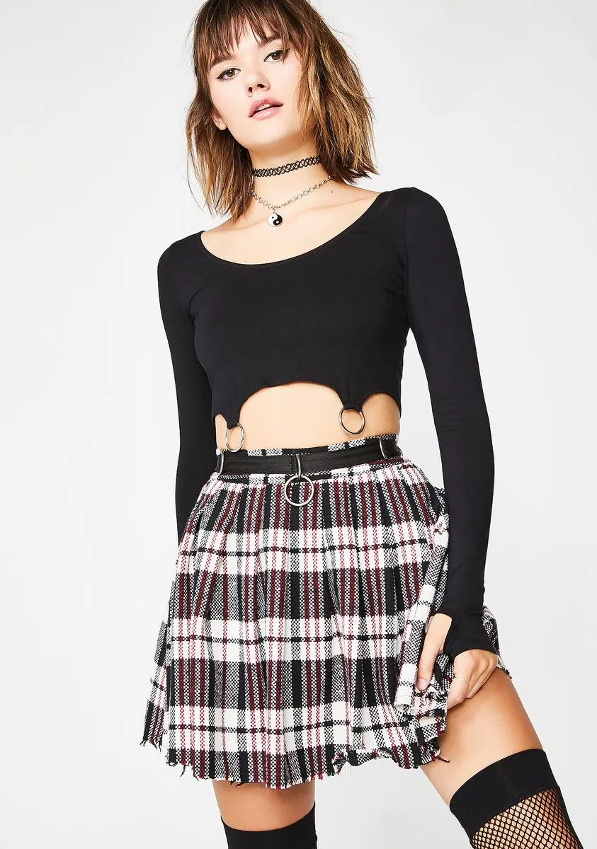 Chill Dress Code Wool Skirt sold by Dolls Kill product image thumbnail 3