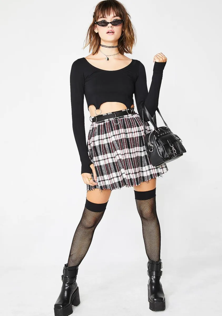 Chill Dress Code Wool Skirt sold by Dolls Kill product image thumbnail 5