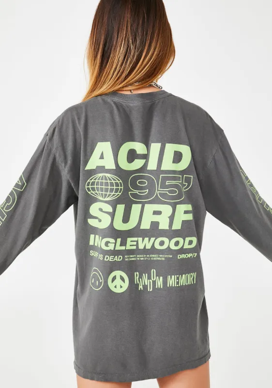 Acid Surf Long Sleeve Tee sold by Dolls Kill