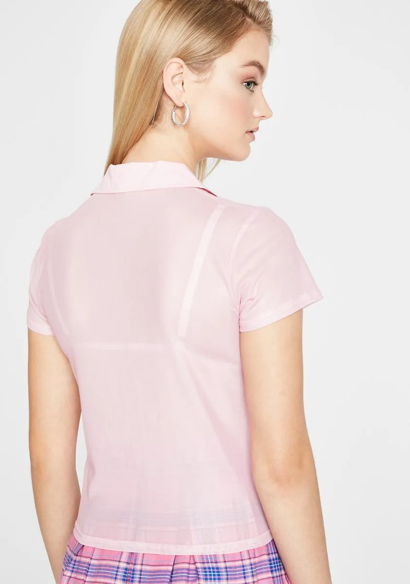 Pretty Sporadically Sheer Blouse sold by Dolls Kill product image thumbnail 4