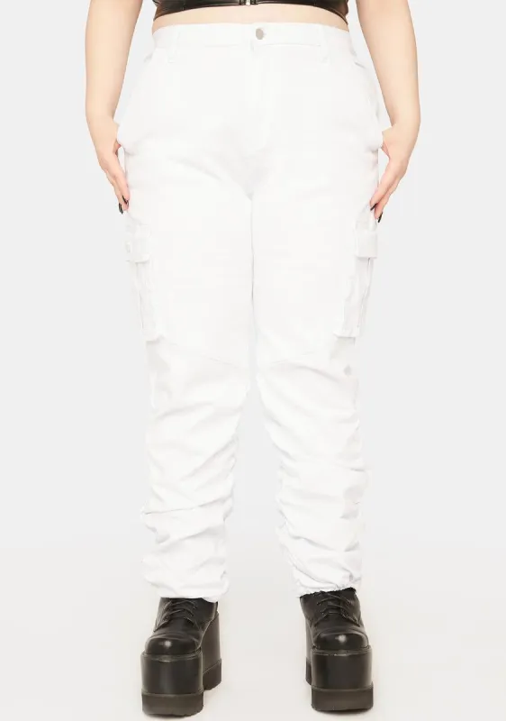 Plus She's So Unusual Cargo Joggers made by Dolls Kill