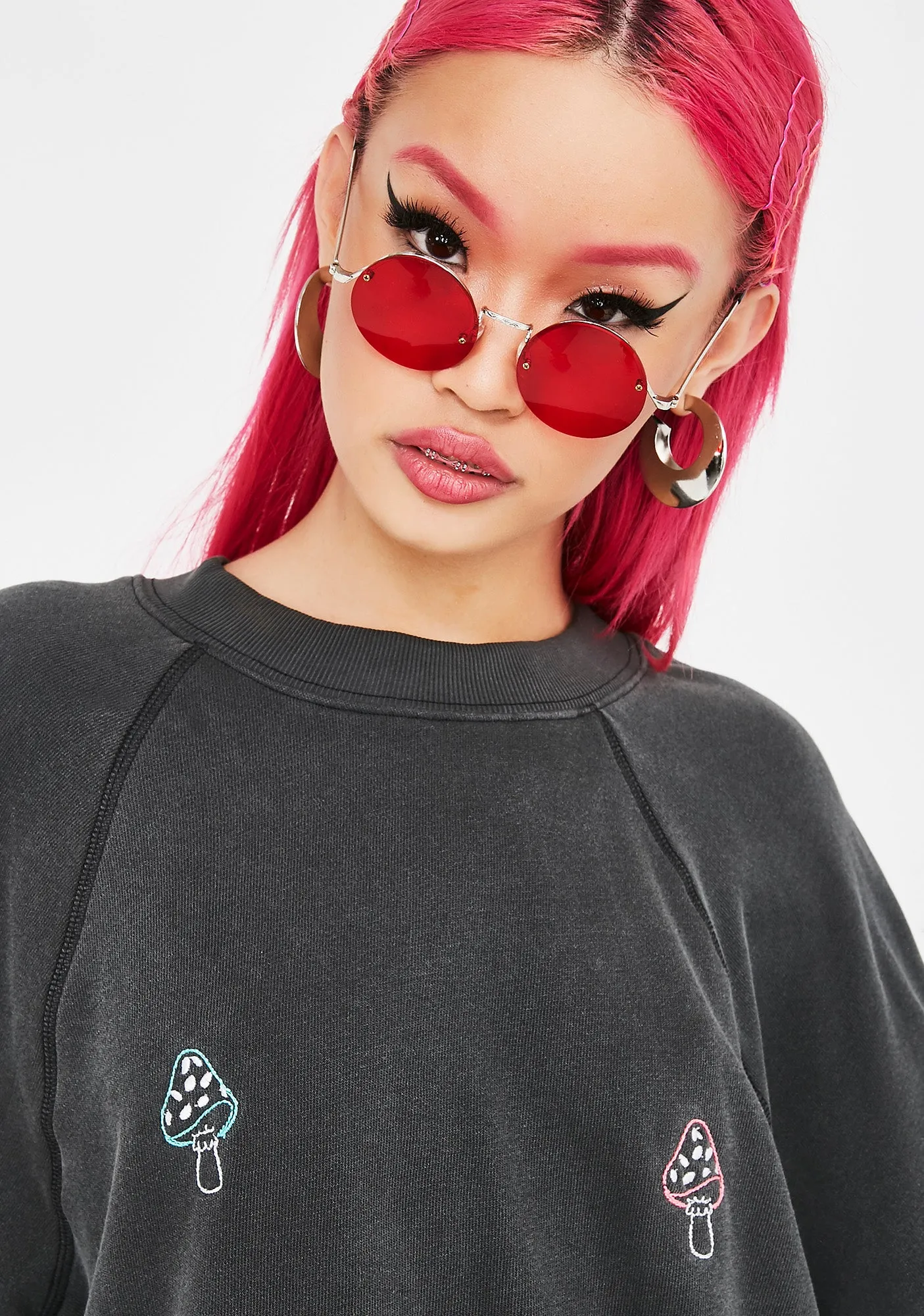 Shrooms Crewneck Sweatshirt sold by Dolls Kill product image thumbnail 2