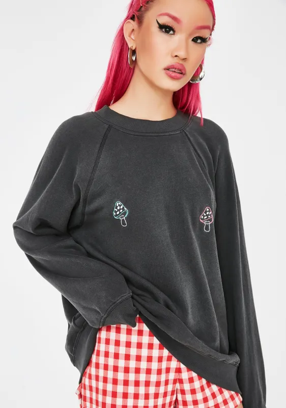 Shrooms Crewneck Sweatshirt sold by Dolls Kill