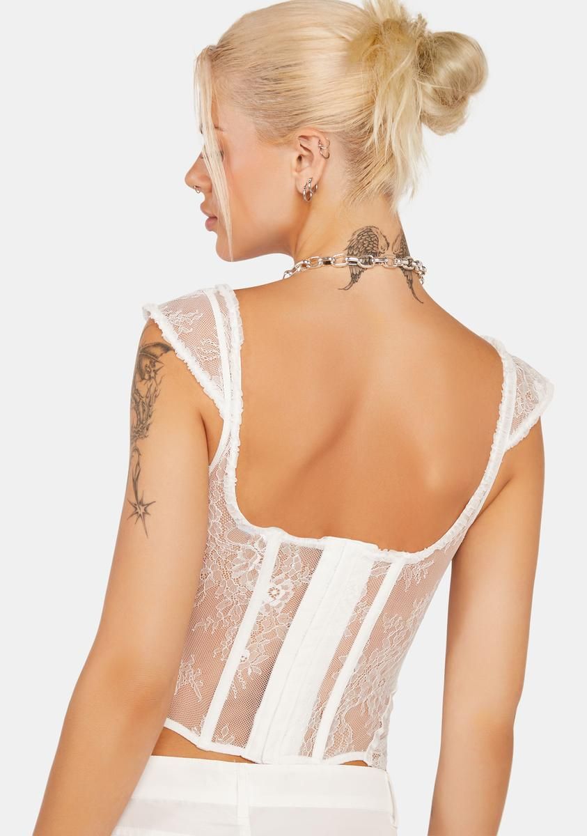 Some Like It Hot Lace Corset Top sold by Dolls Kill product image thumbnail 4