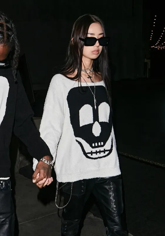 Pure Daring Defiance Graphic Sweater sold by Dolls Kill