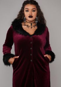 Plus Ashes Of Despair Velvet Duster sold by Dolls Kill