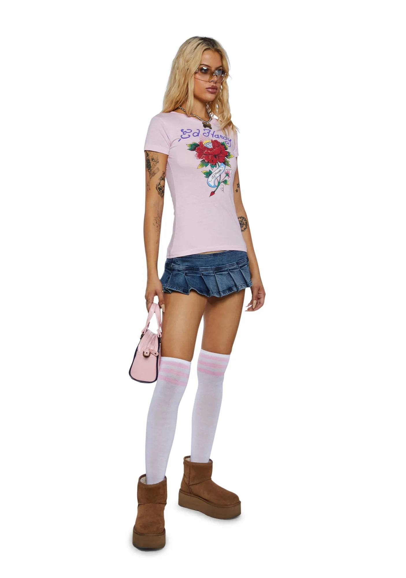 Diamond Flower Fitted Tee sold by Dolls Kill product image thumbnail 2