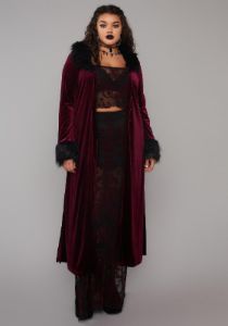 Plus Ashes Of Despair Velvet Duster sold by Dolls Kill