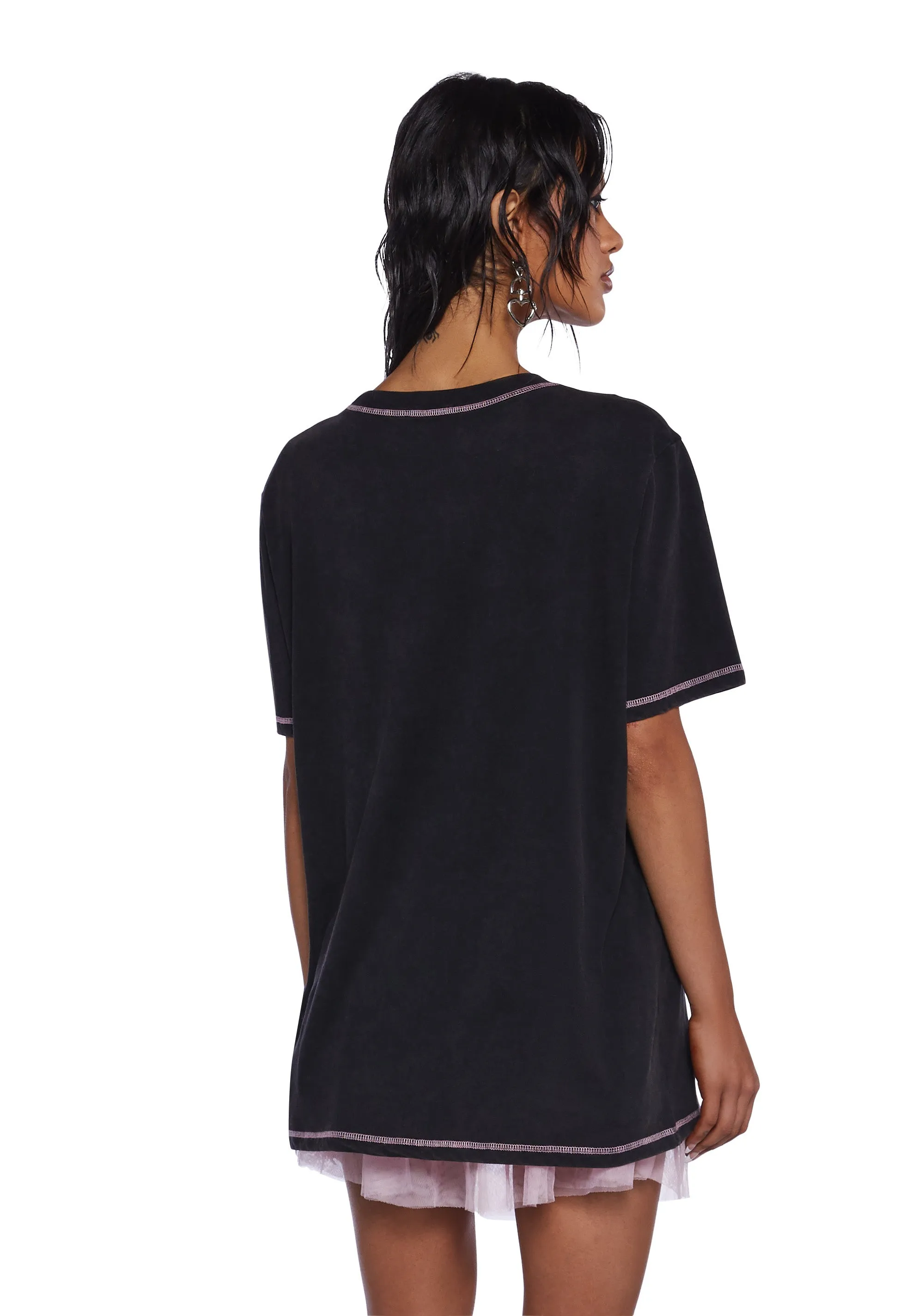 Too Cute To Care Graphic Tee sold by Dolls Kill product image thumbnail 4